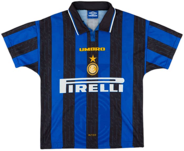 1996-97 Inter Milan Home Shirt Micangeli #23 - 5/10 - (XL.Boys)