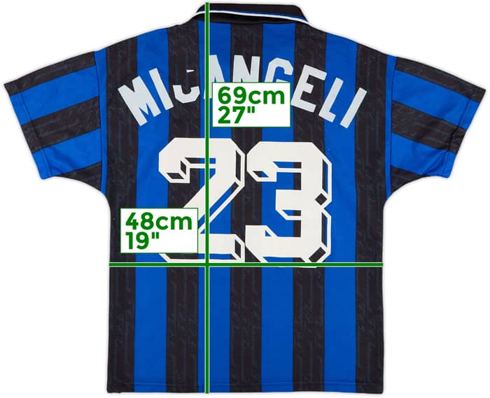 1996-97 Inter Milan Home Shirt Micangeli #23 - 5/10 - (XL.Boys)