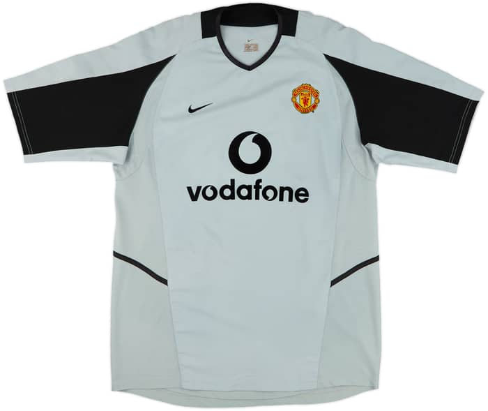 2002-04 Manchester United GK S/S Shirt Barthez #1 - 8/10 - (L)