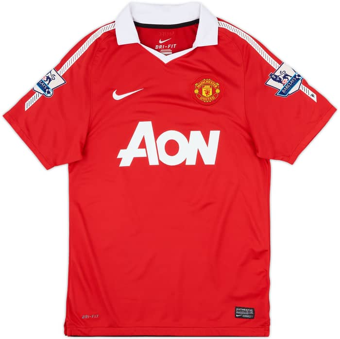 2010-11 Manchester United Home Shirt Scholes #18 - 8/10 - (S)