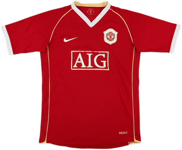 2006-07 Manchester United Home Shirt - 5/10 - (L.Boys)