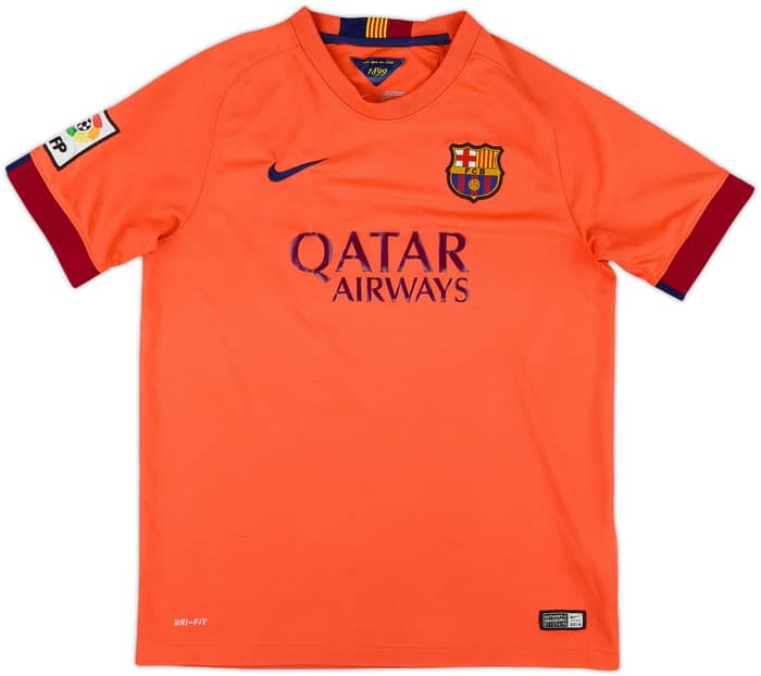 2014-15 Barcelona Away Shirt - 7/10 - (XL.Boys)