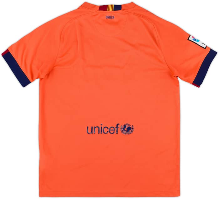 2014-15 Barcelona Away Shirt - 7/10 - (XL.Boys)