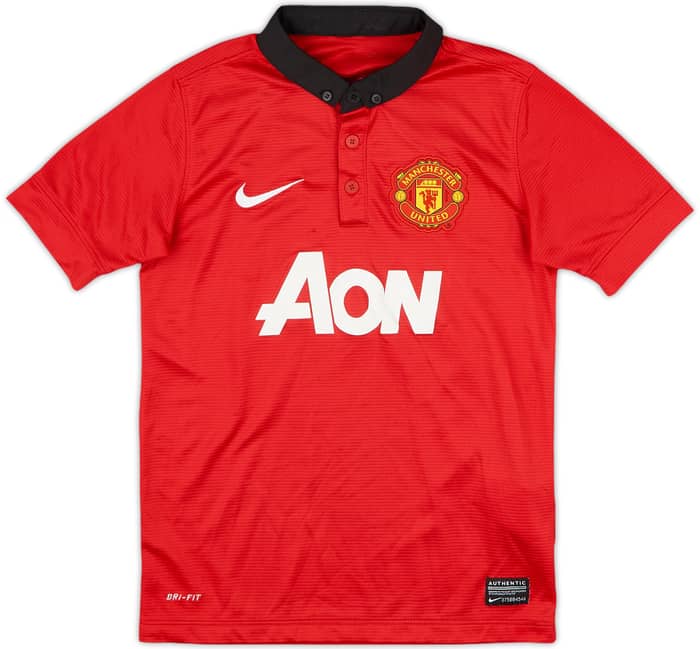 2013-14 Manchester United Home Shirt Rooney #10 - 9/10 - (S.Boys)