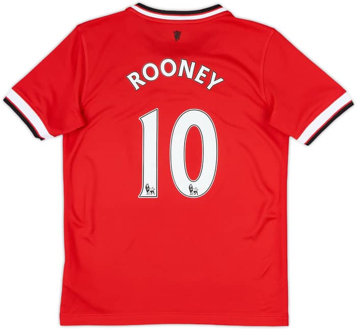 2014-15 Manchester United Home Shirt Rooney #10 - 9/10 - (M.Boys)