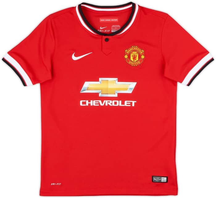 2014-15 Manchester United Home Shirt Rooney #10 - 9/10 - (M.Boys)