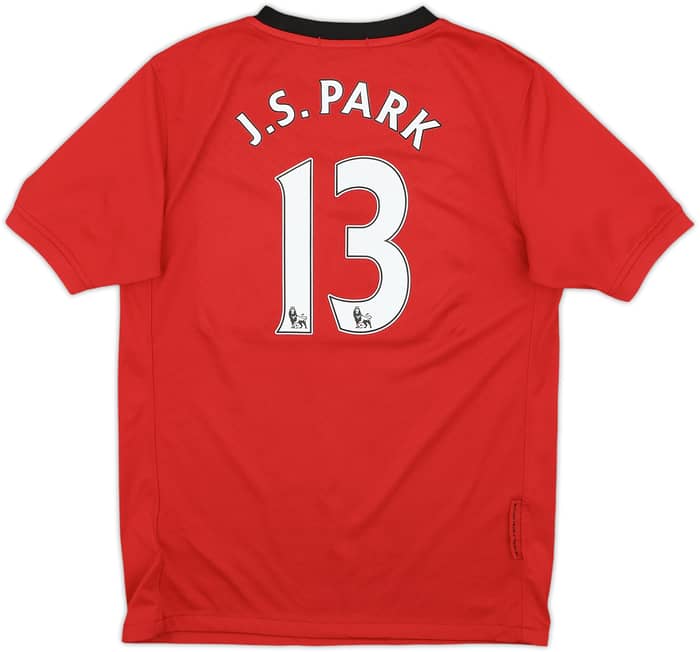 2009-10 Manchester United Home Shirt J.S.Park #13 - 9/10 - (M.Boys)