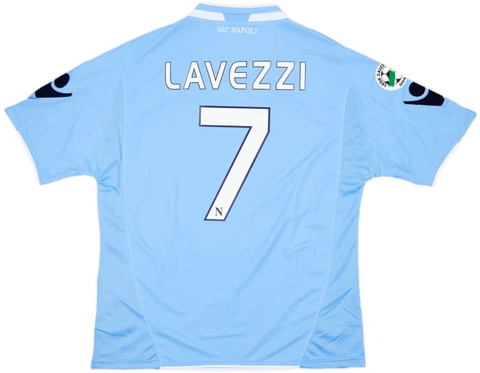 2009-10 Napoli Home Shirt Lavezzi #7 (L)