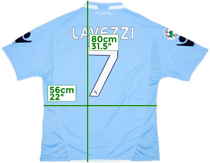 2009-10 Napoli Home Shirt Lavezzi #7 (L)