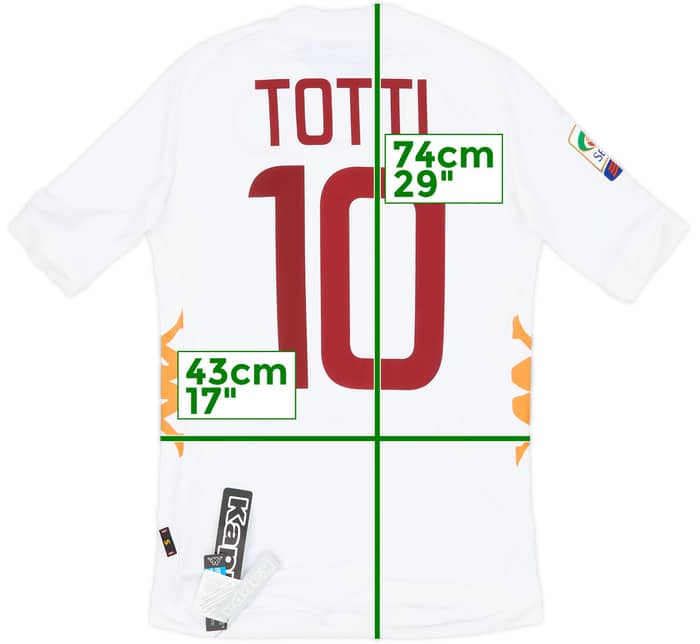 2011-12 Roma Away Shirt Totti #10 (S)
