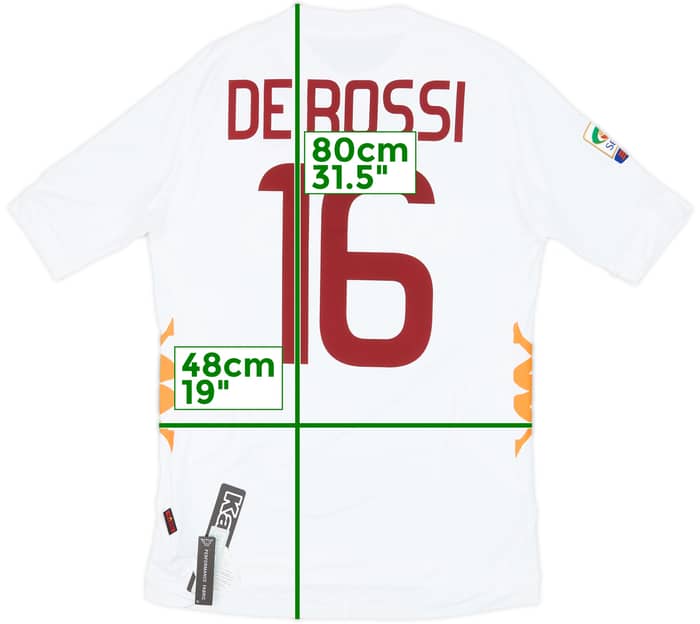 2011-12 Roma Away Shirt De Rossi #16 (XL)