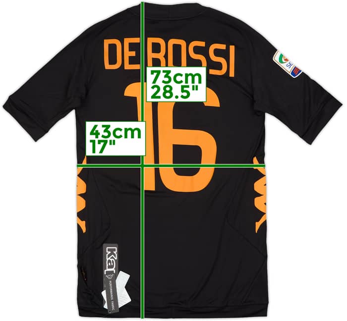2011-12 Roma Third Shirt De Rossi #16 (S)