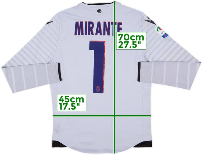2016-17 Bologna GK Shirt Mirante #1 - 6/10 - (S)