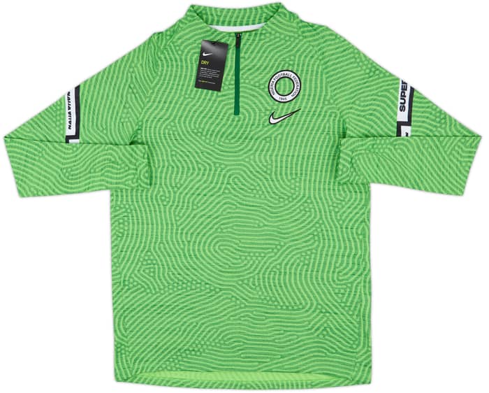2020-21 Nigeria Nike Dri-Fit 1/4 Zip Drill Top (L)