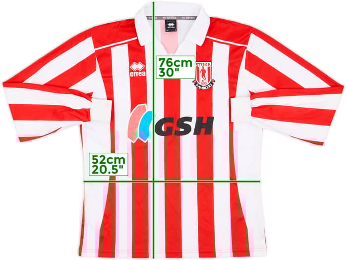 2010s Stoke Ramblers Home L/S Shirt #14 - 7/10 - (L)