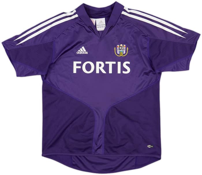 2004-05 Anderlecht Home Shirt Mbo Mpenza #9 - 6/10 - (M.Boys)