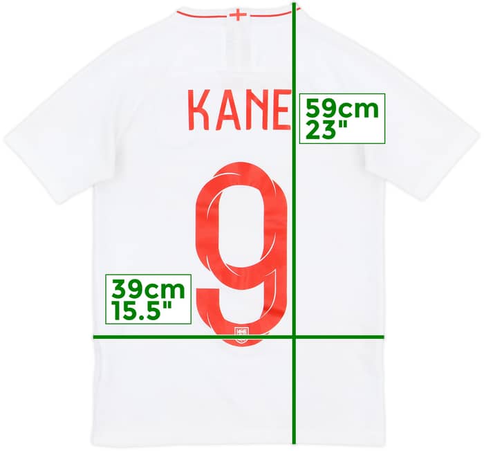 2018-19 England Home Shirt Kane #9 - 8/10 - (M.Boys)