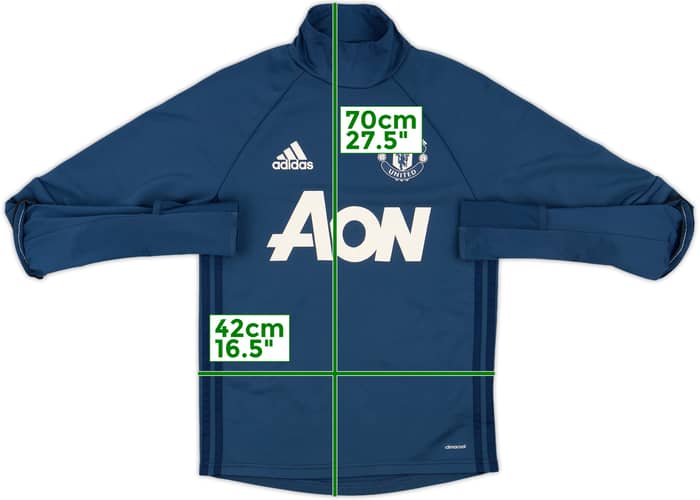2015-16 Manchester United adidas Sweat Top - 9/10 - (XS)