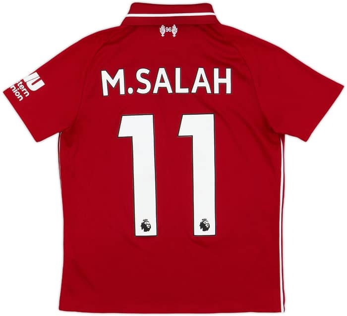 2018-19 Liverpool Home Shirt M.Salah #11 - 9/10 - (M.Boys)