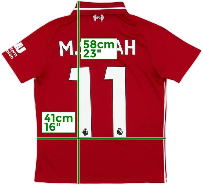 2018-19 Liverpool Home Shirt M.Salah #11 - 9/10 - (M.Boys)