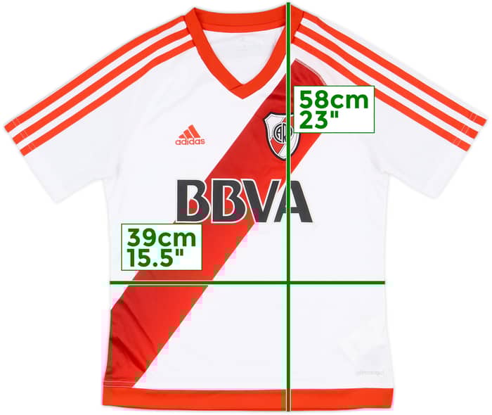 2016-17 River Plate Home Shirt - 9/10 - (L.Boys)