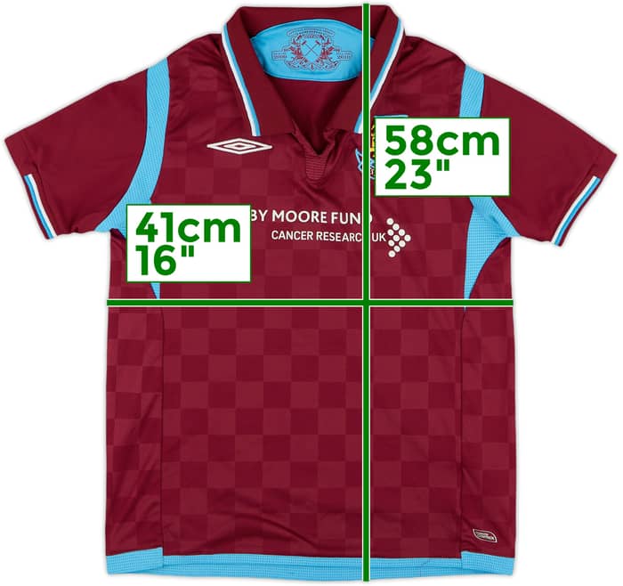 2009-10 West Ham Home Shirt - 9/10 - (M.Boys)