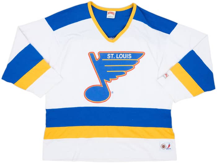 1990-94 St Louis Blues Brown #21 Nutmeg L/S Tee - 6/10 - (L)