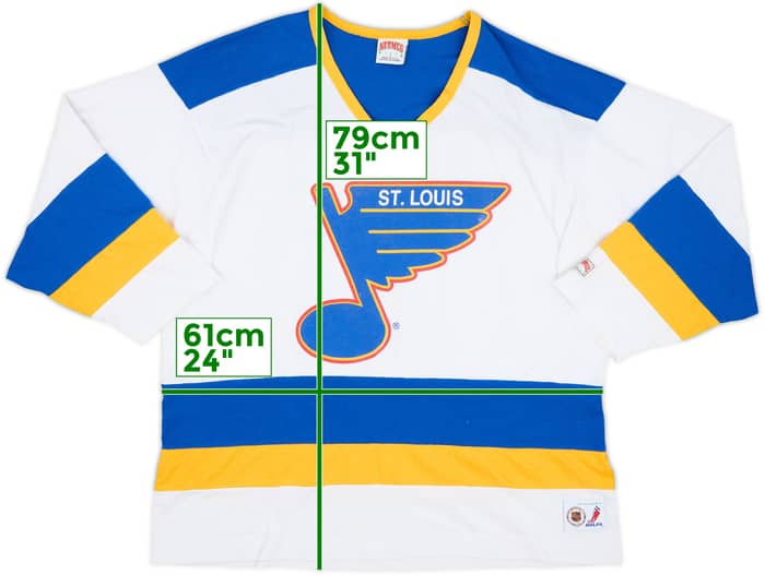 1990-94 St Louis Blues Brown #21 Nutmeg L/S Tee - 6/10 - (L)