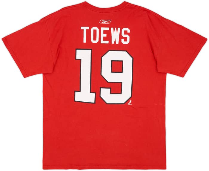 2008-11 Chicago Blackhawks Toews #19 Reebok Tee - 4/10 - (M)