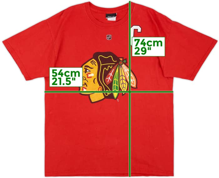 2008-11 Chicago Blackhawks Toews #19 Reebok Tee - 4/10 - (M)