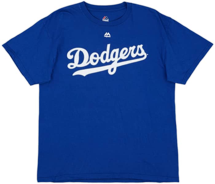 2014 LA Dodgers Puig #66 Majestic Tee - 9/10 - (L)