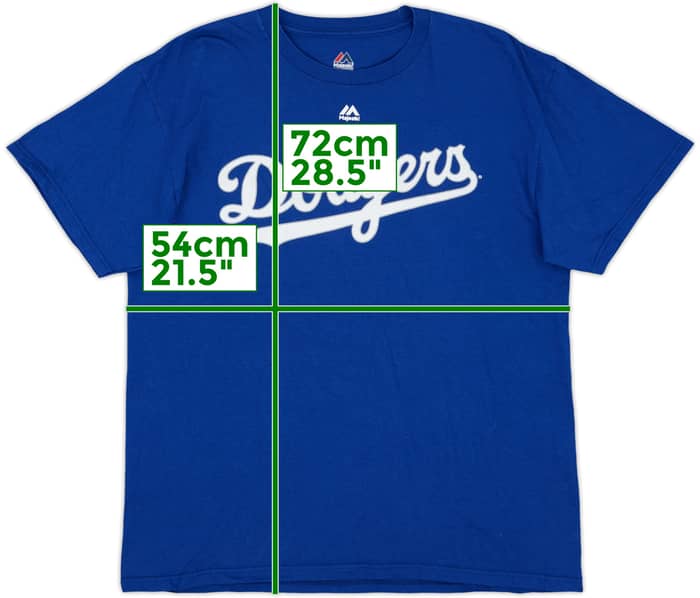 2014 LA Dodgers Puig #66 Majestic Tee - 9/10 - (L)