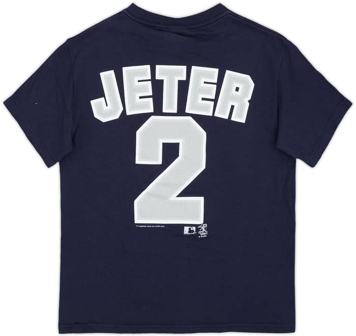2002 New York Yankees Jeter #2 Lee Sport Tee - 7/10 - (L.Boys)