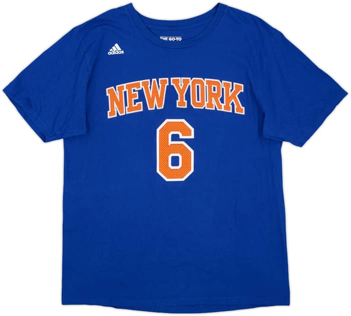 2016-17 New York Knicks Porzingis #6 adidas Tee - 8/10 - (L)