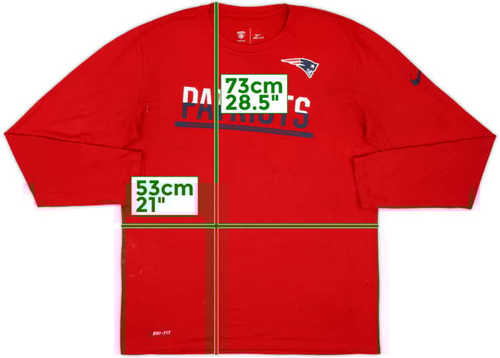 2016 New England Patriots Nike L/S Training Tee - 8/10 - (L)