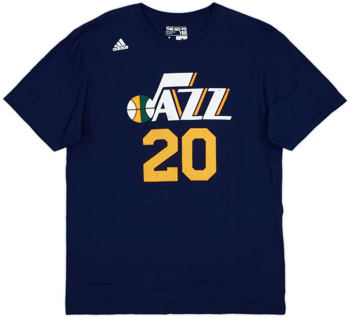 2013-14 Utah Jazz Hayward #20 adidas Tee - 4/10 - (L)