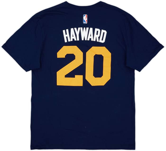 2013-14 Utah Jazz Hayward #20 adidas Tee - 4/10 - (L)