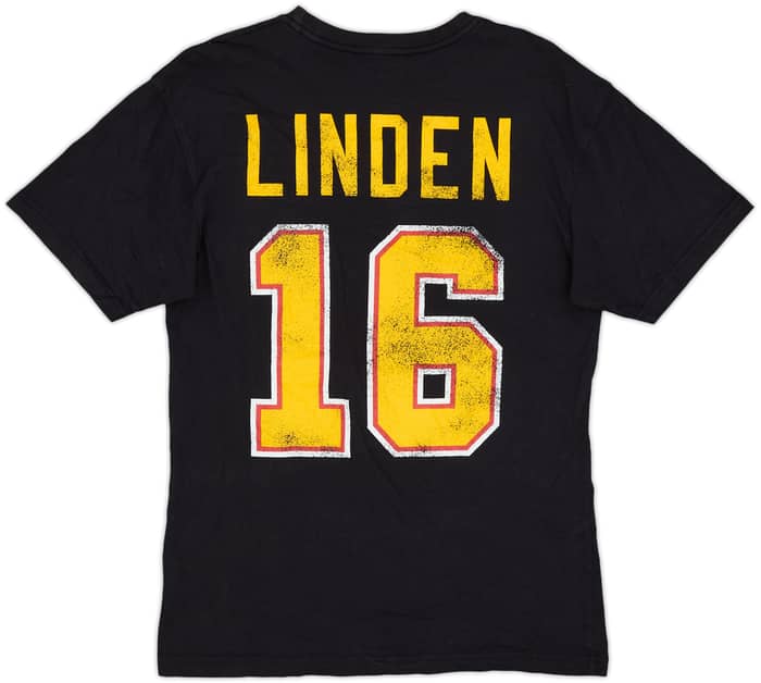 2007-08 Vancouver Canucks Linden #16 NHL Tee - 8/10 - (M)