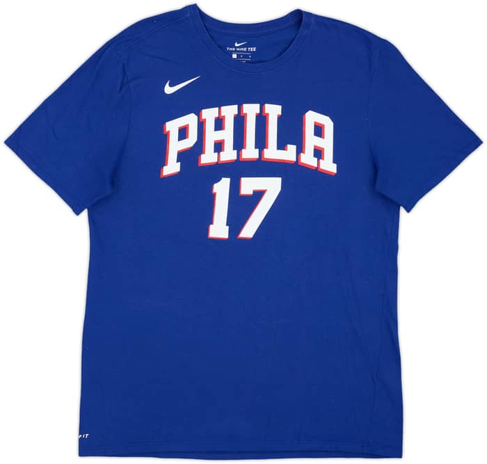 2017-18 Philadelphia 76ers Redick #17 Nike Tee - 9/10 - (L)