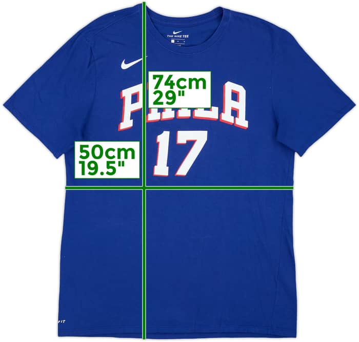 2017-18 Philadelphia 76ers Redick #17 Nike Tee - 9/10 - (L)
