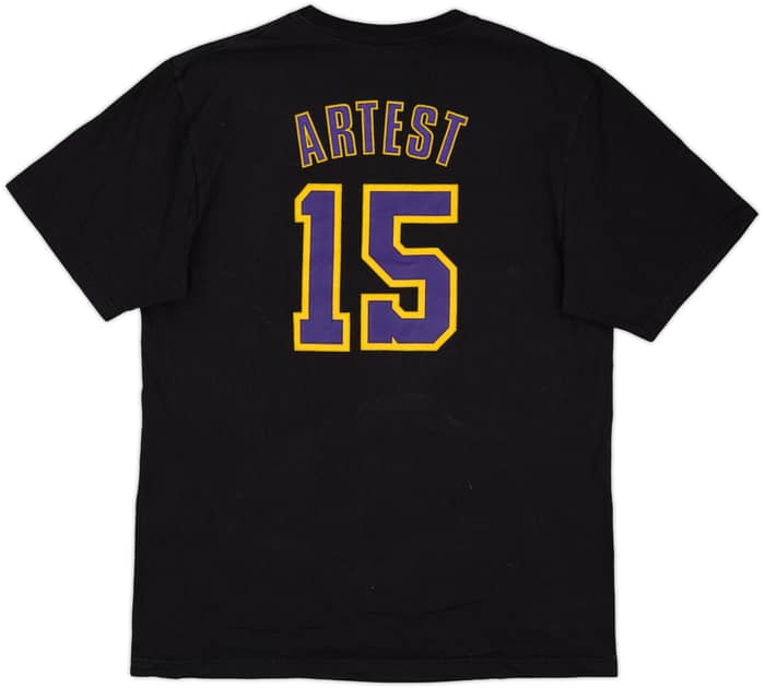 2010-11 LA Lakers Artest #15 adidas Tee - 9/10 - (XL)