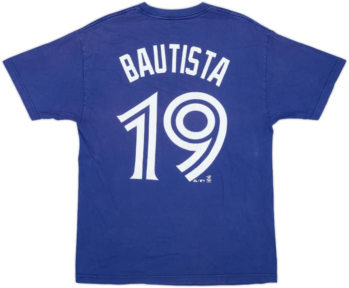 2010 Toronto Blue Jays Bautista #19 Majestic Tee - 3/10 - (L)