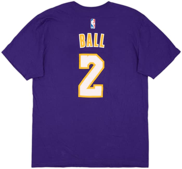 2017 LA Lakers Ball #2 adidas Tee - 8/10 - (L)
