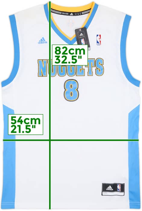2011-14 Denver Nuggets Gallinari #8 adidas Home Jersey (M)