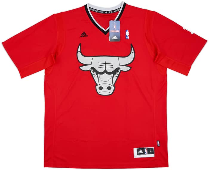 2013 Chicago Bulls Rose #1 adidas Swingman Christmas Day Jersey (XL)