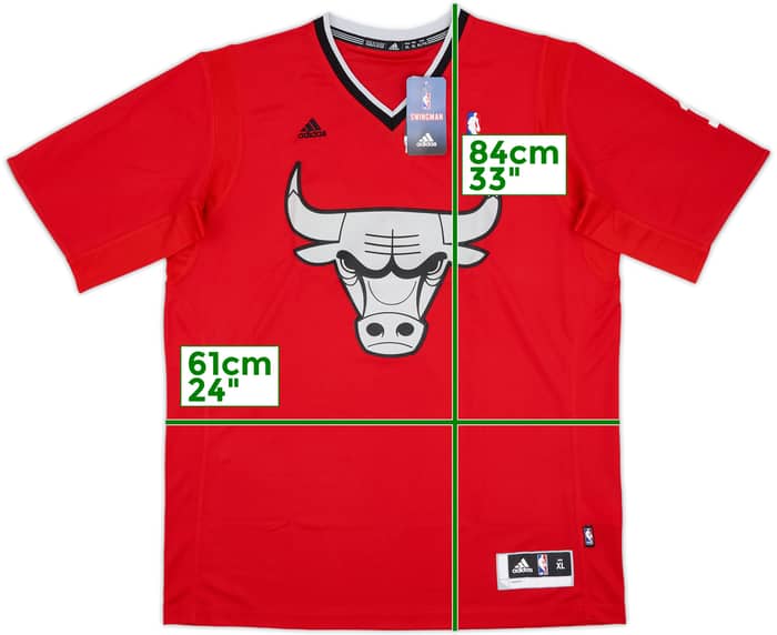 2013 Chicago Bulls Rose #1 adidas Swingman Christmas Day Jersey (XL)