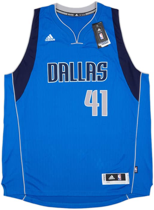2014-17 Dallas Mavericks Nowitzki #41 adidas Swingman Away Jersey (XXL)