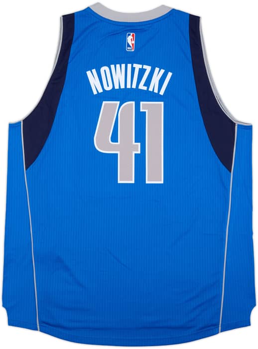 2014-17 Dallas Mavericks Nowitzki #41 adidas Swingman Away Jersey (XXL)