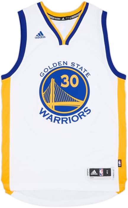 2014-17 Golden State Warriors Curry #30 adidas Swingman Home Jersey - 10/10 - (S)