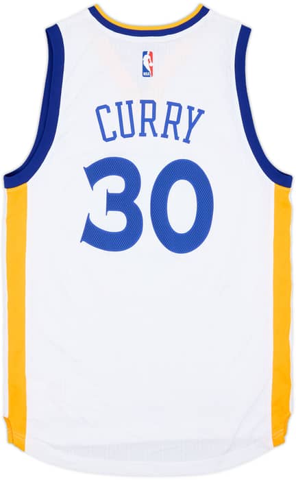 2014-17 Golden State Warriors Curry #30 adidas Swingman Home Jersey - 10/10 - (S)